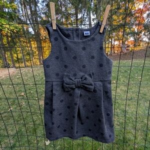 Janie and Jack Gray Polka Dot Dress